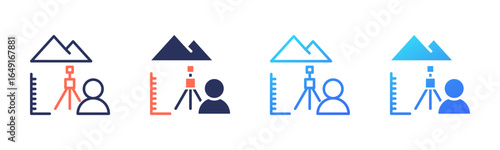 Field Work icon sheet multi style collection