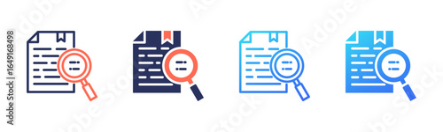 Case Study icon sheet multi style collection