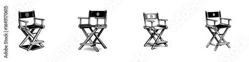 Director chairs lined up in a creative studio setting showcasing classic design and symbolism