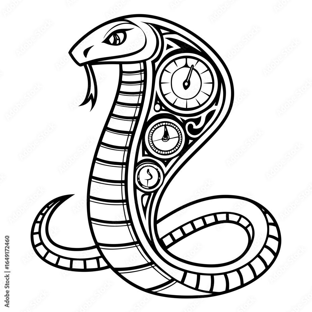 Fototapeta premium snake vector illustration