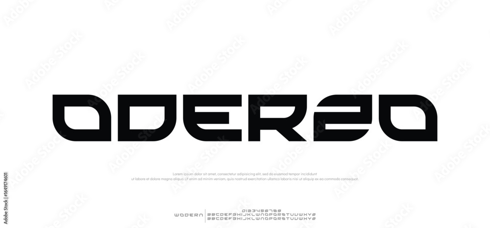 Obraz premium Oderzo modern stylish typography letter logo design