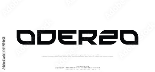 Oderzo modern stylish typography letter logo design