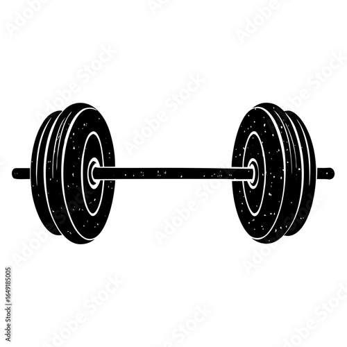 dumbbell isolated on white