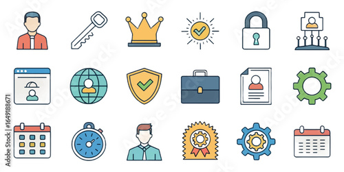 Cloud Computing Icons — Modern Storage, Security, Networking, Servers & DevOps Symbols