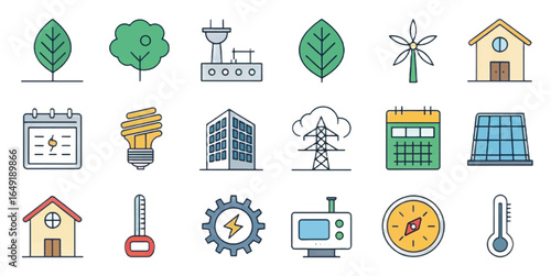 Cloud Computing Icons — Modern Storage, Security, Networking, Servers & DevOps Symbols