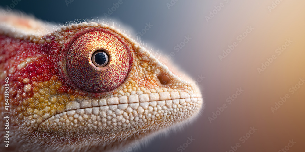 Fototapeta premium Chameleon Eye Close-Up