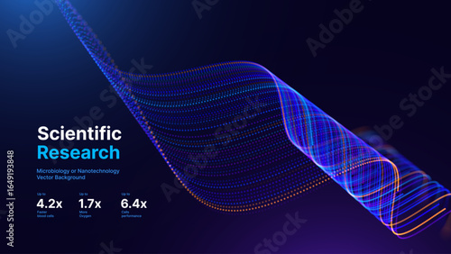 Digital Big Data Flow Vector Background. Big Data Technology Lines. Abstract Science Technology Illustration. Big Data Neural Network Background Concept. AI Visualization Concept. Vector.