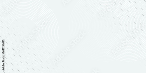 White abstract background. Modern circle lines pattern. Futuristic concept. Minimal geometric design.vector modern eps10