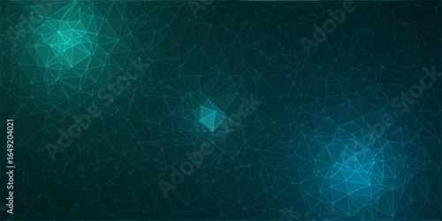 Connected polygons plexus vector background, digital data visualization. vector illustration