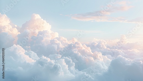 Abstract Pastel Cloudscape Background

