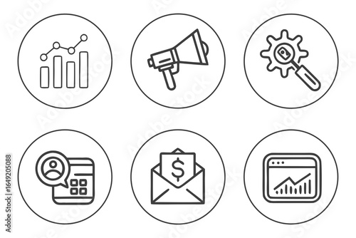 Wallpaper Mural set of icons for web design Torontodigital.ca