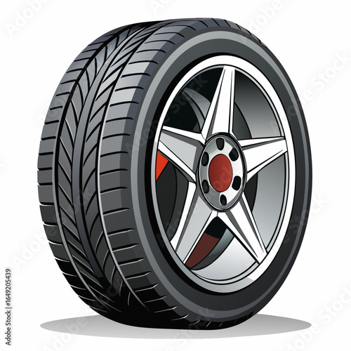 car wheel isolated