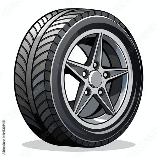 car wheel isolated