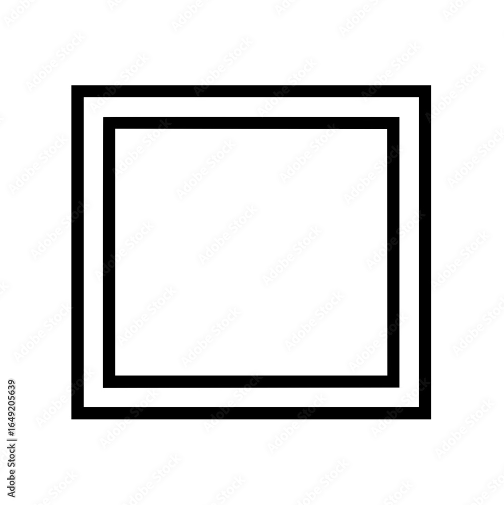 Black line art square shape frame border outline geometric figure simple design element vector graphic resource Black line art square shape frame border outline geometric figure simple design element vector graphic resource