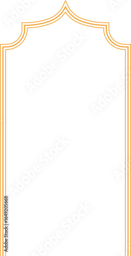 Decorative festive frame design vertical element