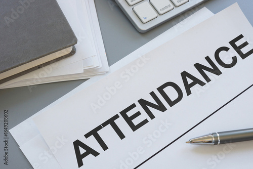 Fotografía Attendance list is shown using the text
