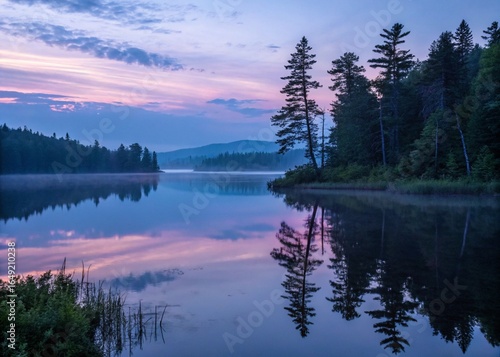 sunrise over the lake