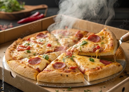 pizza with mushrooms
