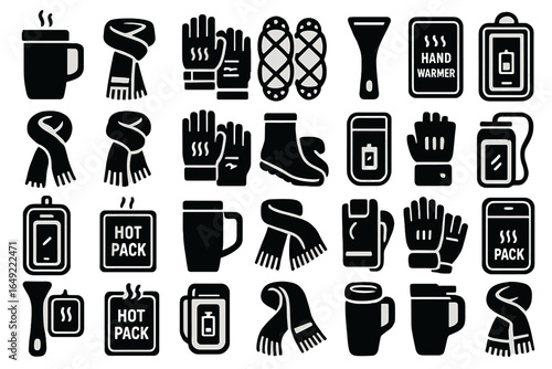 Winter accessories ideal for staying warm during cold weather activities and outdoor adventures