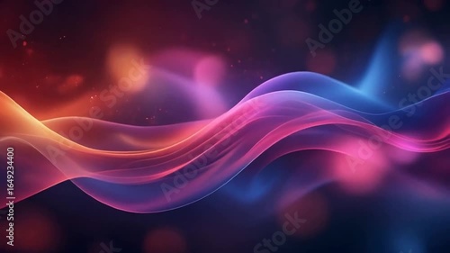 Abstract flowing light waves illustrate a vibrant, modern digital art concept, creating a mesmerizing and dynamic visual experience perfect for backgrounds and creative designs.