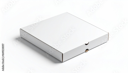 A pizza box mockup isolated for easy logo placement.