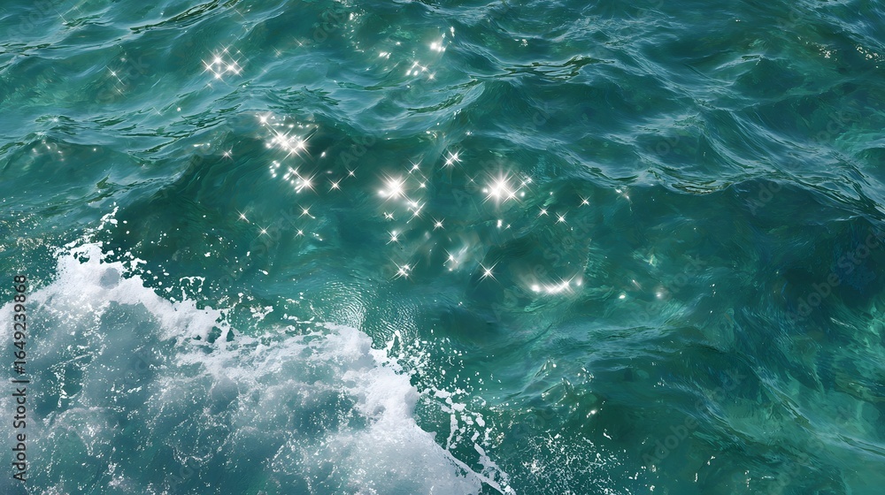 Fototapeta premium Turquoise ocean surface texture 