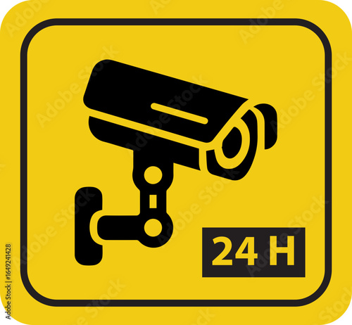 Modern security camera monitors premises 24 hours a day providing safety