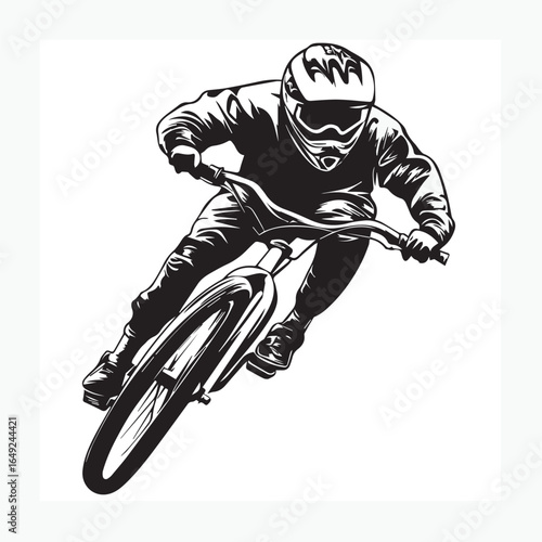 man on a BMX bike