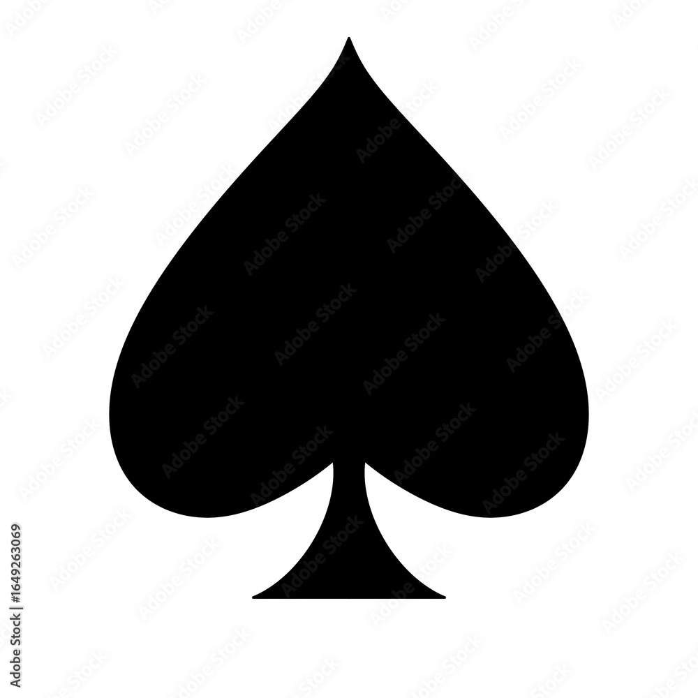 Fototapeta premium Playing card Spade