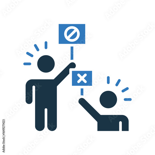 Strike mixed color icon