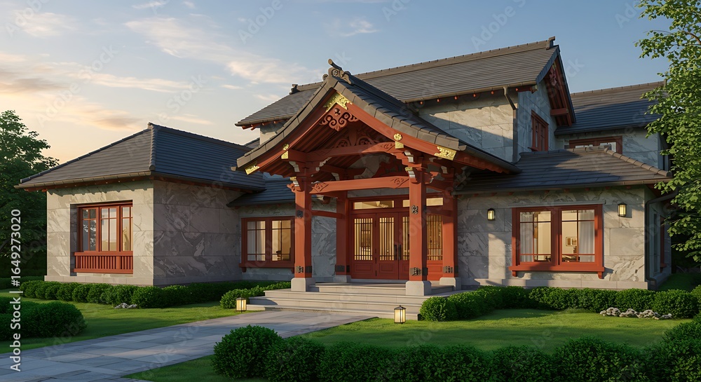 Fototapeta premium Experience stylish the luxurious home with stunning details