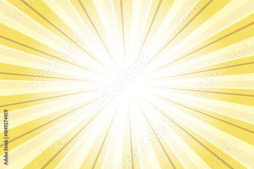 Trombone Yellow Abstract Sunlight Background. Yellow Glow Effect Sunburst Background for Presentation, Banner, Poster, Flyer, Sales. Pop Art Template for Summer and Spring. Rays Theme.