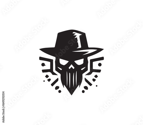 skull vector ghostly icon design