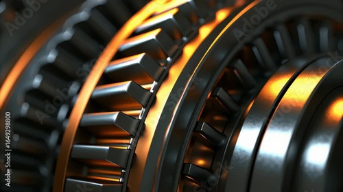 3D car engine footage working with oil lubricant splash flow concept. 