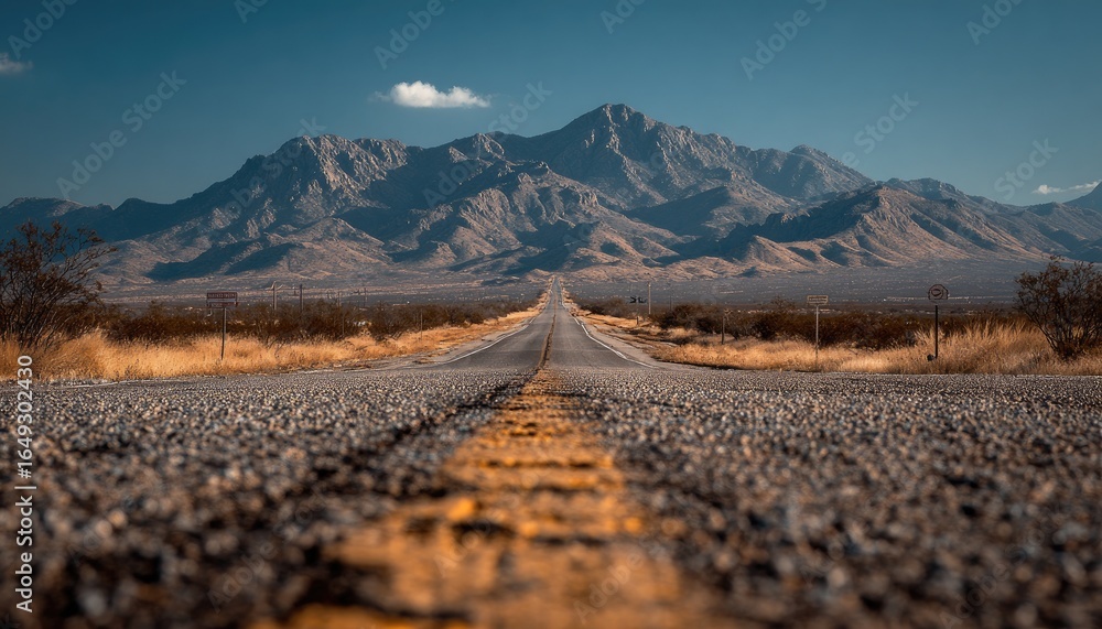 custom made wallpaper toronto digitalEmpty highway stretching to distant mountains