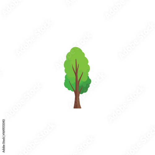 Various tree vectors. Forest and nature concept. Collection of different tree symbols. Education and training poster design. Vector drawn for plant and tree presentation