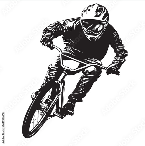biker on a bike