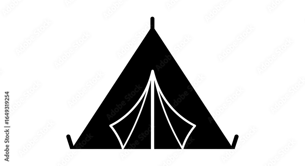 Fototapeta premium tent icon vector