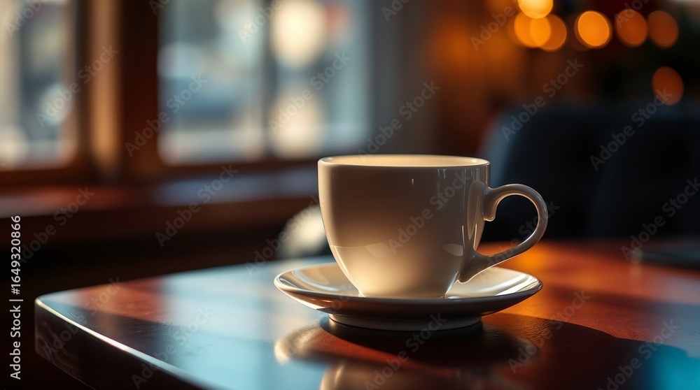 Fototapeta premium Cup of coffee on a table