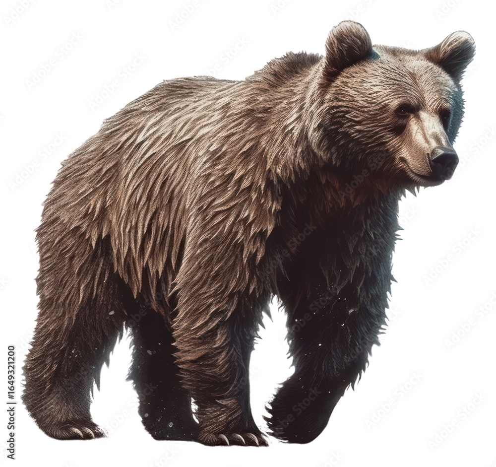 Obraz premium PNG Bear bear wildlife drawing.