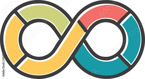 An elegant infinity-logo symbolizing endless possibilities and continuous growth, featuring smooth flowing curves and a modern minimalist style that conveys timeless strength and unity.
