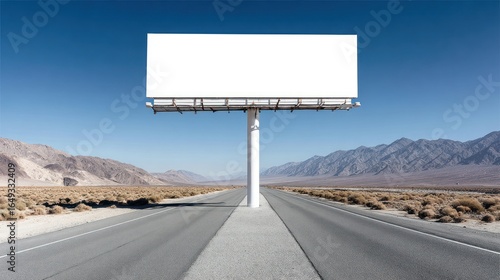 Blank billboard in desert landscape (1)
