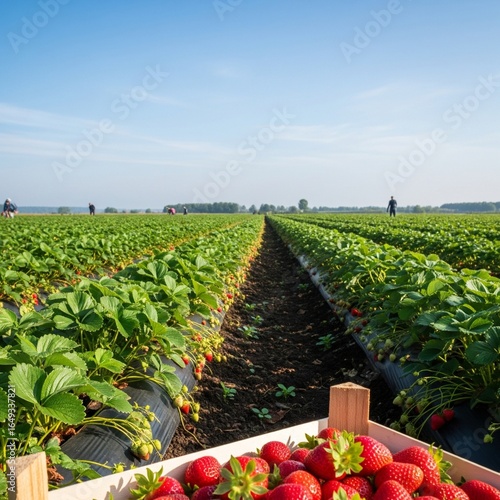 strawberry plantation