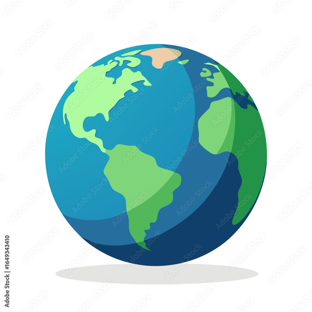 Fototapeta premium globe on white