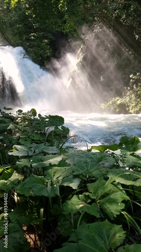 Marmore Falls jump that powers a hydroelectric power plant - Terni - Italy