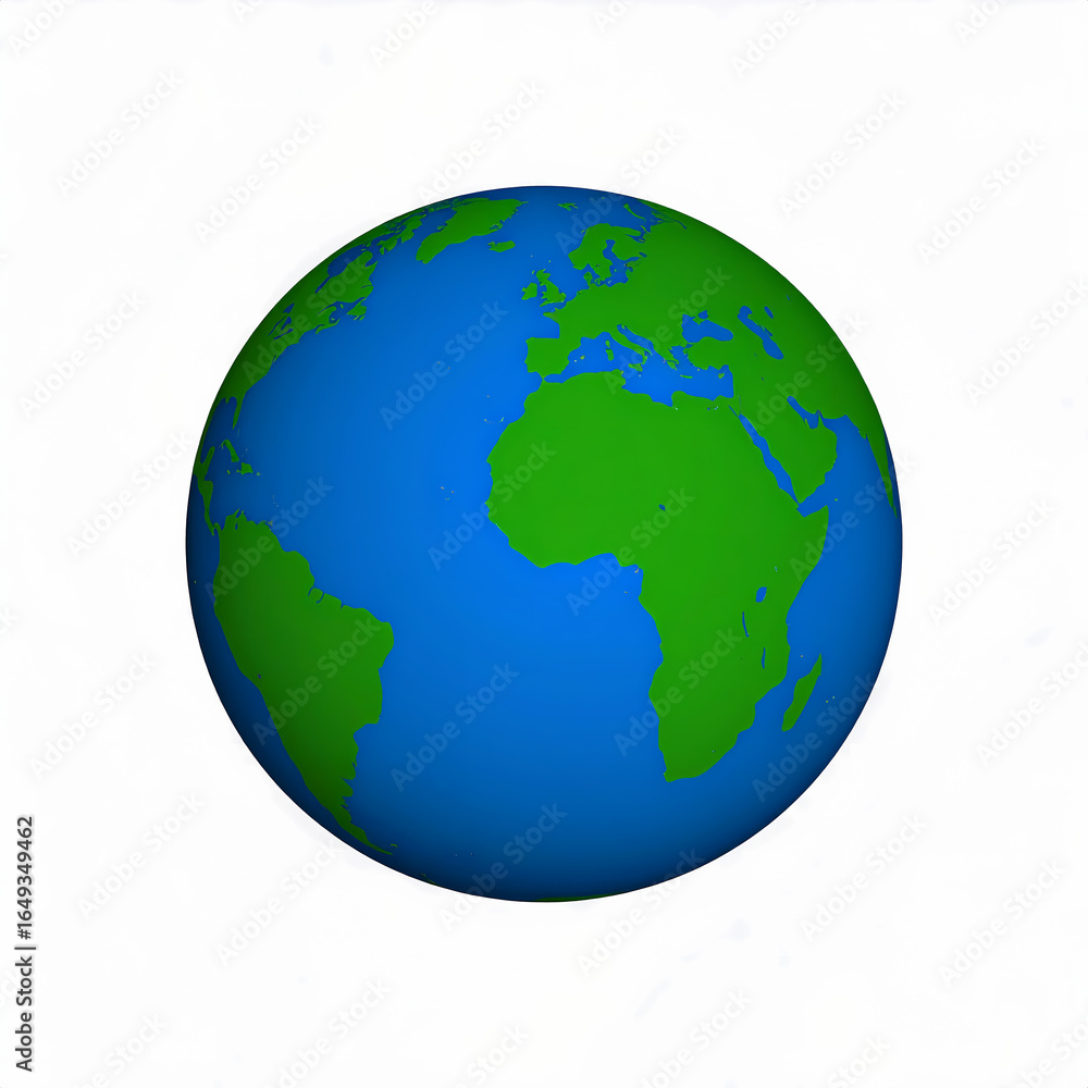 Fototapeta premium Stylized globe illustration