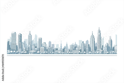 Cityscape Skyline Illustration