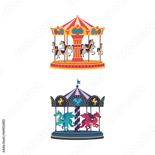 Carousel Ride Illustration