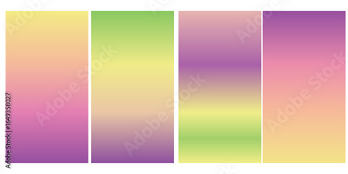 Pastel gradient background vector. Minimalist style cover template with space for text, colorful and liquid color. Modern wallpaper design perfect for social media, idol poster,