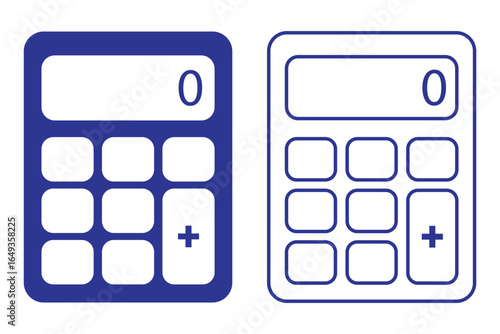 Calculator icon set. Simple illustration of calculator, perfect for calculator logos and icons. eps 10